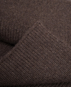 Cashmere&Whiskey Коричневий шарф з кашеміру AU1901305341MI