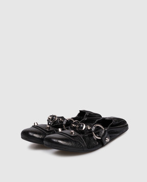 Balenciaga Чорні шкіряні балетки 828095WAD4Y