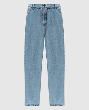 Magda Butrym Блакитні джинси з патчем логотипа DENIM04PANTS147724