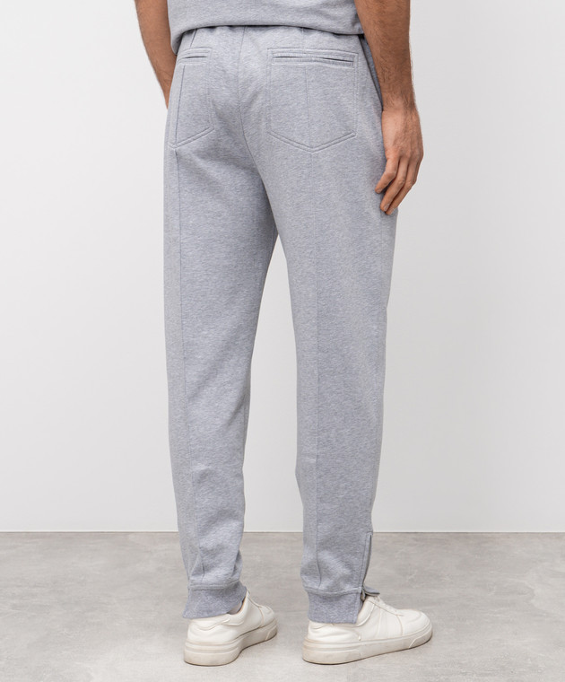 Brunello Cucinelli Сірі меланжеві джогери MW8633315G зображення 4