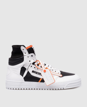 Off-White Белые кожаные хайтопы 3.0 Оff Сourt OMIA065F24LEA001