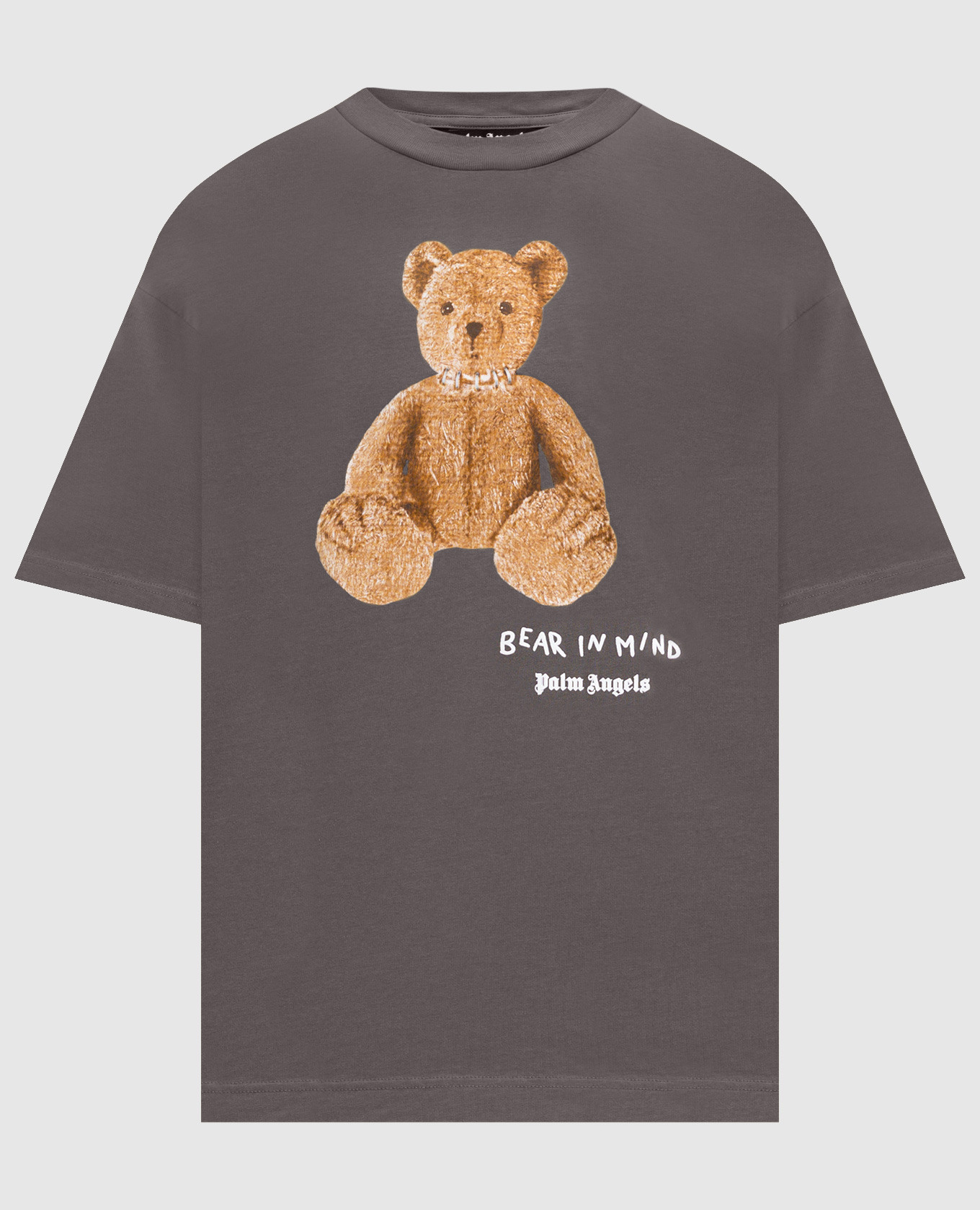 

Серая футболка Bear in mind с принтом, Серый, Футболки