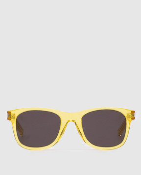 Saint Laurent Жовті сонцезахистні окуляри з логотипом 419699Y9901