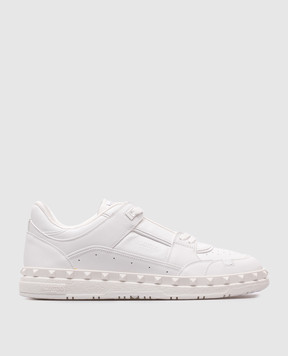 Valentino Білі шкіряні кросівки Freedots з логотипом 7Y2S0H43RDG