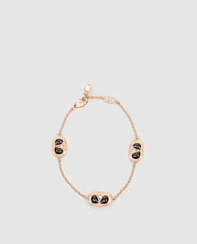 Valentino Золотистий браслет з кристалами та перлиною Swarovski 6W2J0X90NBS
