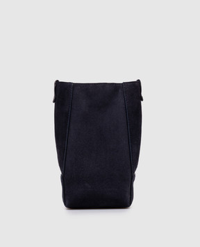 Brunello Cucinelli Синяя замшевая сумка с логотипом MWDLD2739P