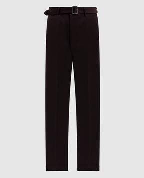 Maison Margiela MM6 Коричневі штани з вовною SH2KA0042M35612