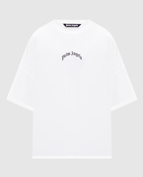 Palm Angels Біла футболка з логотипом PMAA10BF25JER001