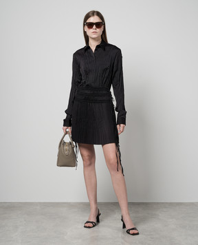 Helmut Lang Чорна спідниця плісе O02HW302