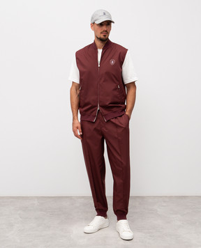 Brunello Cucinelli Спортивные брюки с вышивкой эмблемы MB4223580T