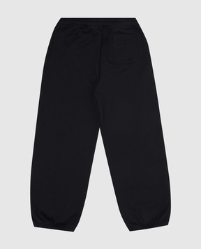 Vetements Детские черные брюки с логотипом KA10SP100B