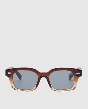 Brunello Cucinelli Коричневые солнцезащитные очки Jared MOCSTEMS15