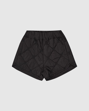 Givenchy Детские черные шорты с вышивкой монограммы 4G H3040012+