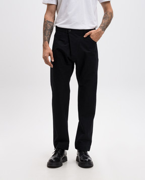 Jan Jan Van Essche Чорні штани з вовною TROUSERS70ALPACAWOCOT
