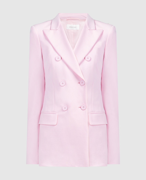 Frizzo double-breasted pink jacket