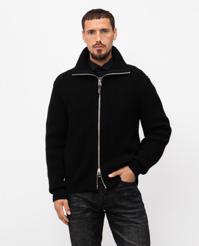 Tom Ford Чорний кардиган з вовни KZL022YMW089