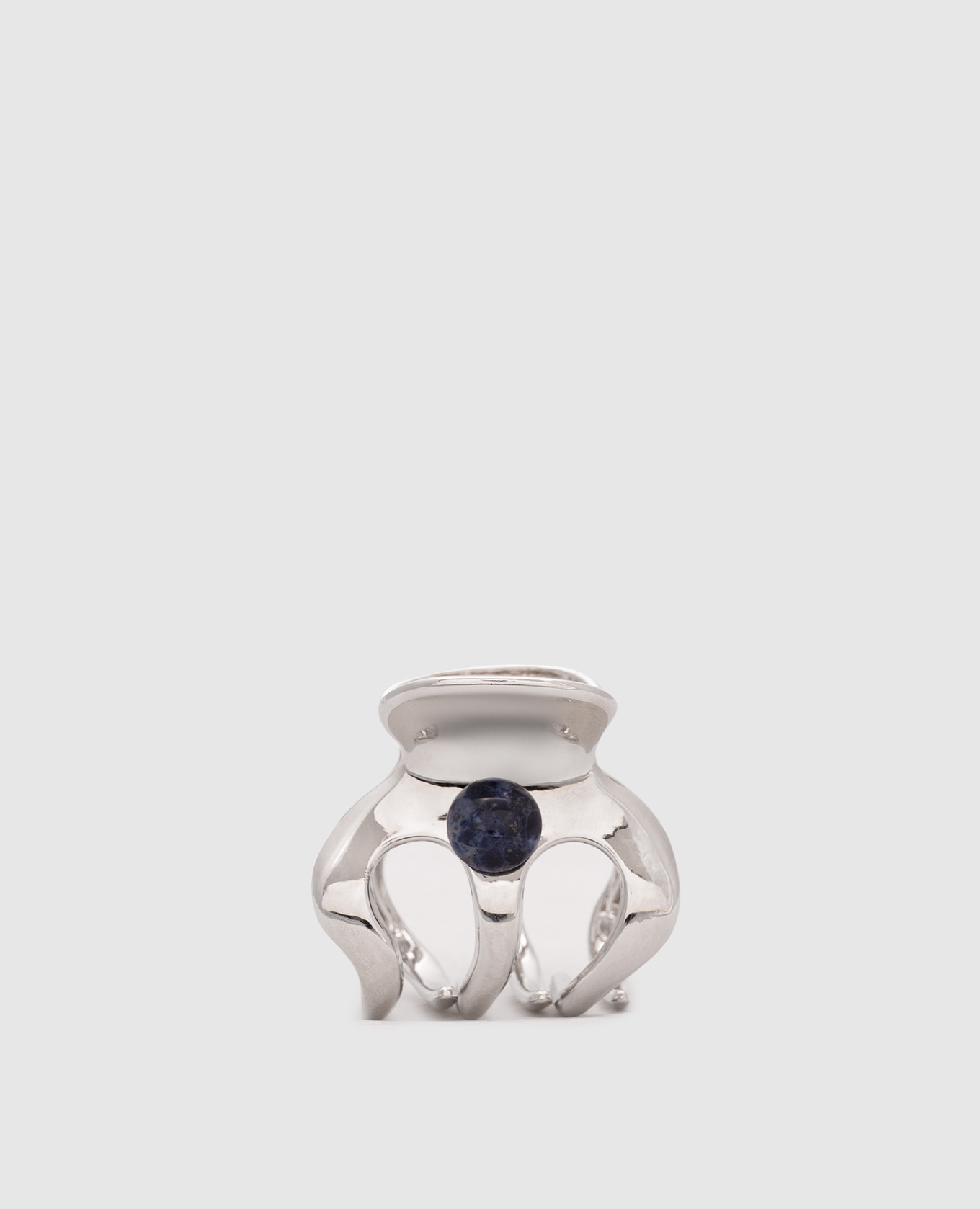 

Серебристый зажим для волос Selene Bauble с содалитом, Заколки и фиксаторы