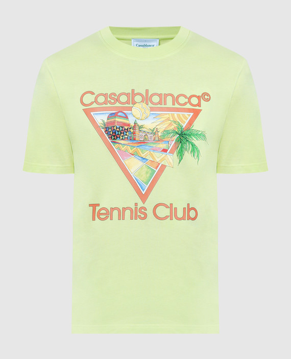 Afro Cubism Tennis Club Green T-Shirt