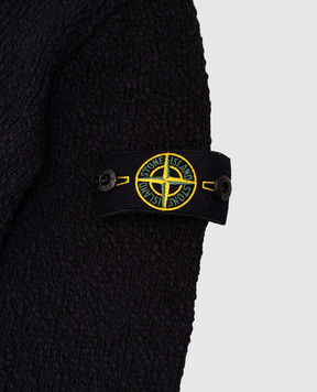 Stone Island Синій кардиган з патчем логотипа K1S165100018S00D11012