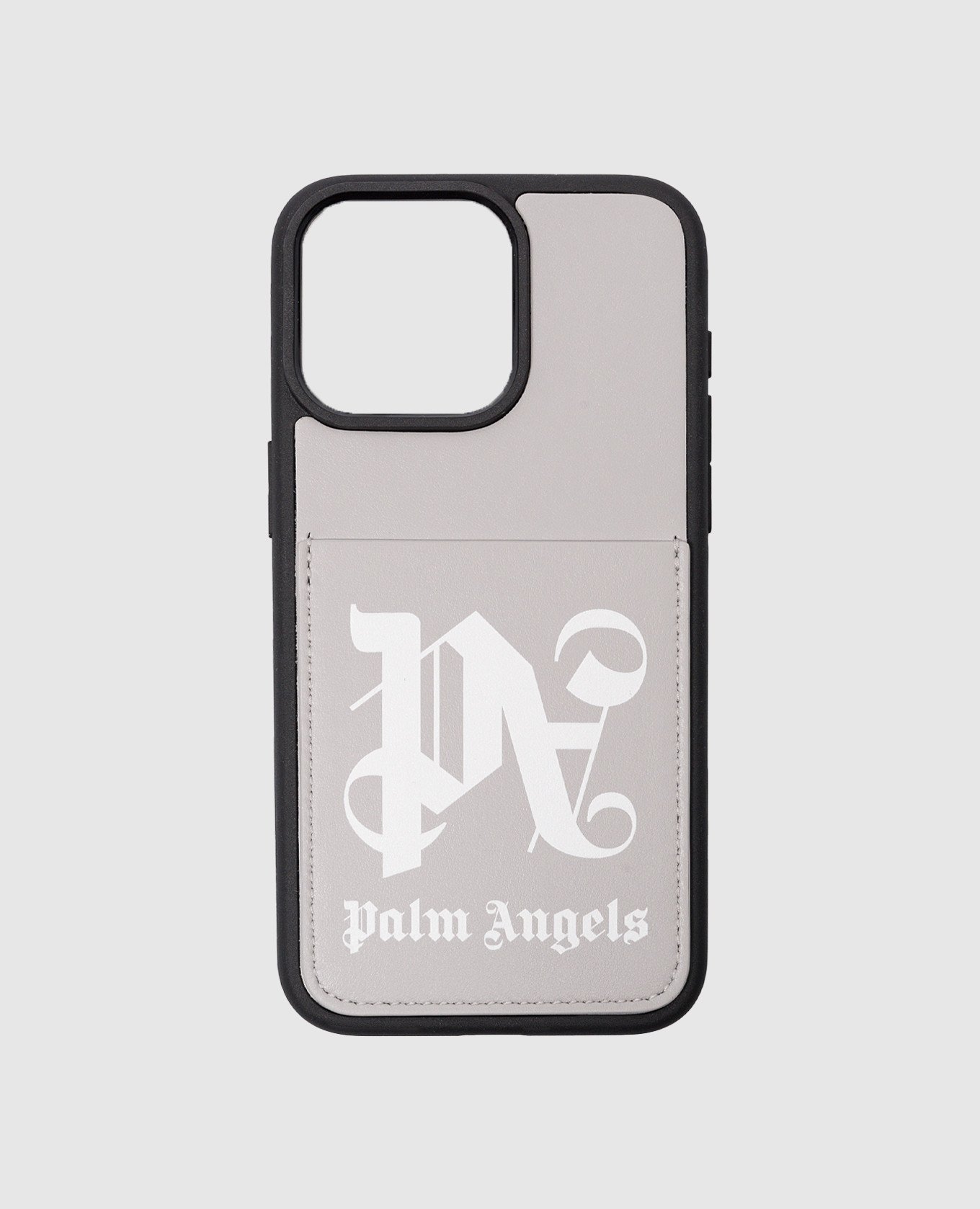Gray case for IPHONE 15 PRO with logo print