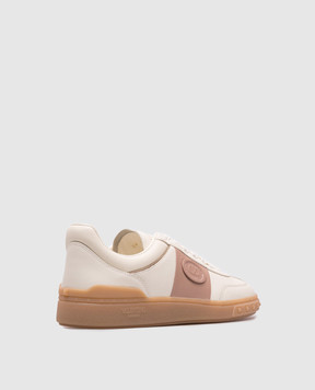 Valentino Белые кожаные кроссовки UPVILLAGE с логотипом 6W2S0IL9FCF