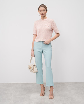 Twinset Рожевий джемпер з емблемою логотипа 251TP3440