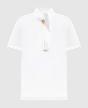 Givenchy Белая футболка с акцентным воротником BW70EW30ZP