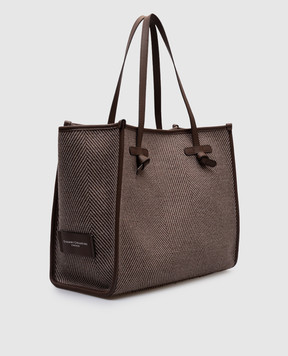Gianni Chiarini Коричнева сумка-тоут Marcella у візерунок BS6850SPIGA