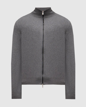 Brunello Cucinelli Серый меланжевый кардиган M2900106