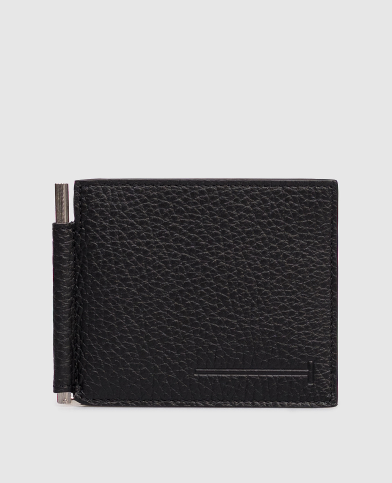 

Черный кожаный портмоне с логотипом, Портмоне