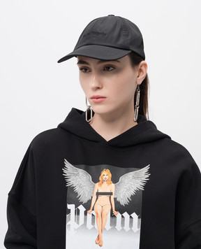 Palm Angels Черная кепка с вышивкой логотипа PWLB032S25FAB001