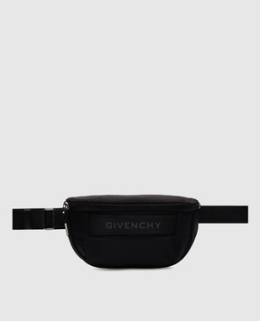 Givenchy Чорна поясна сумка G-Trek з логотипом BKU040K1RG