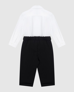 Dolce&Gabbana Детский комплект из рубашки и брюк с вышивкой логотипа L11O93G7N6J