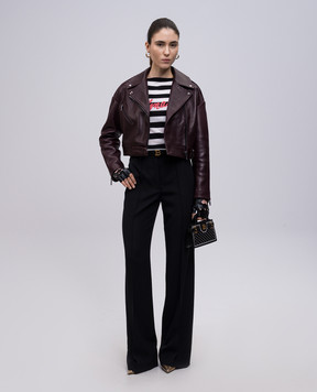 Balmain Черные брюки из шерсти мериноса EF0PO160WC09