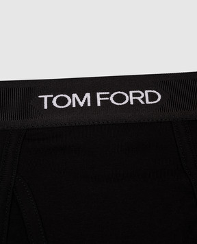 Tom Ford Черные трусы-брифы с логотипом T4LC11040