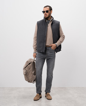 Brunello Cucinelli Сіра сорочка MR6834098