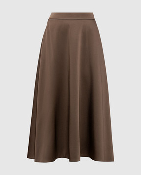 Brunello Cucinelli Коричнева спідниця міді M0H38G3679