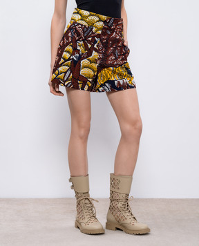 Christian Dior Коричневі шорти в принт Toile de Jouy Tropicalia 011P34A3866