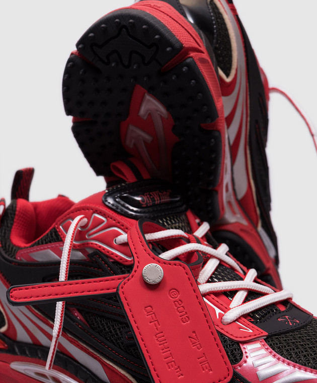 Off-White Красные кроссовки BE RIGHT BACK OMIA295W24FAB001 изображение 5