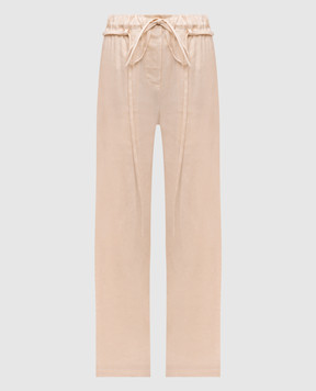 PROENZA SCHOULER Жовті штани Magnus з льоном WL2526241AC154