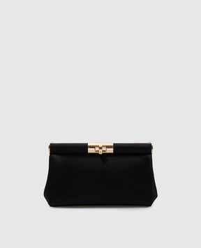 Dolce&Gabbana Черный клатч Marlene с гравировкой логотипа BB7635A7630