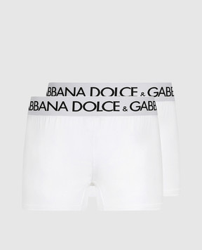 Dolce&Gabbana Набір білих трусів-боксерів з логотипом M9D70JONN97