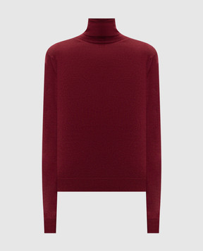 John Smedley Бордовий гольф AOFIE з вовни мериноса AOFIE