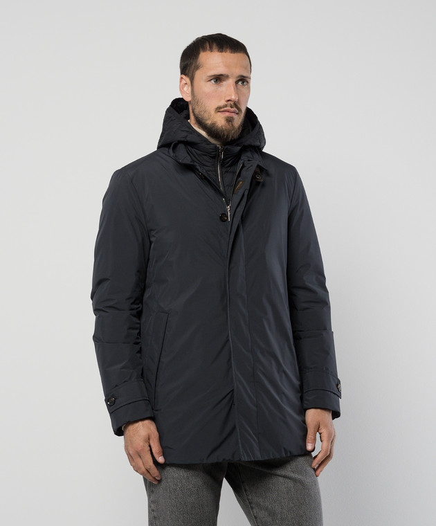 MooRER Синя пухова куртка RAFFAELLO RAFFAELLOSTP зображення 3