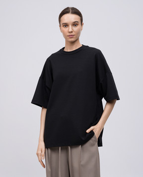 Fear of God Черная футболка с нашивкой логотипа FGE250520VISw
