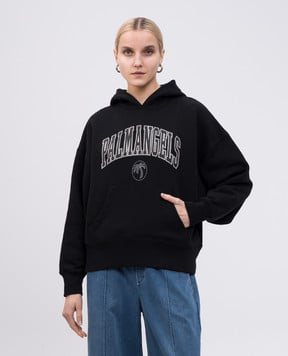 Palm Angels Черные худи с принтом логотипа PWBB023S25FLE001