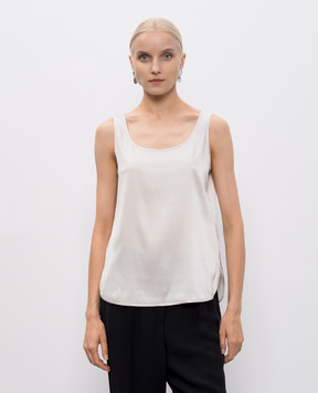 Max Mara Бежевий топ PAN із шовку PAN