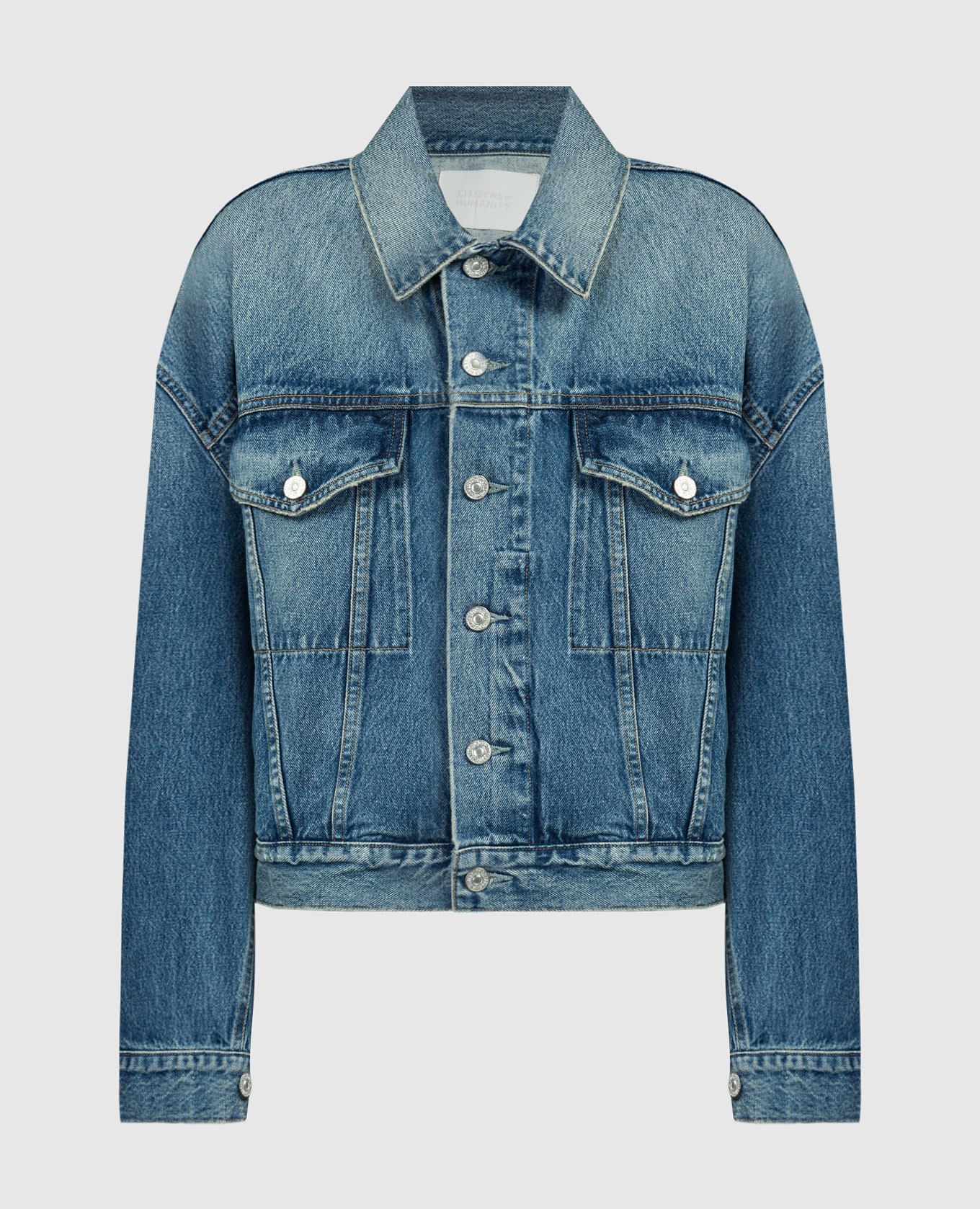 

Синяя джинсовая куртка Quira с эффектом потертости, Синий, Джинсовые куртки