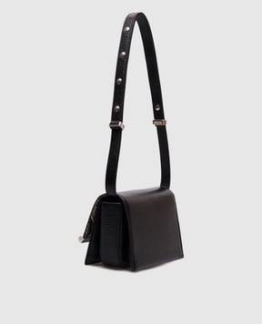 Alexander McQueen Чорна шкіряна сумка T-Bar 8133281VDBS