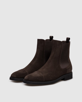 Tom Ford Коричневі замшеві челсі J1552LCL422N